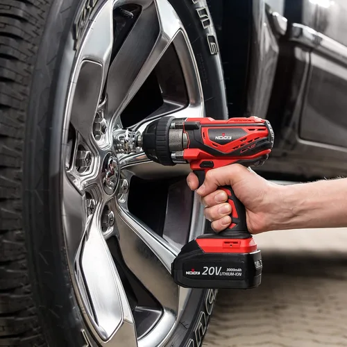 Miniatura 3 de NoCry Kit de llave de impacto inalámbrica de 20 V, par de 300 ft-lb (400 N.m), yunque de retención de 1/2 pulgada, 2700 IPM máximo, 2200 RPM