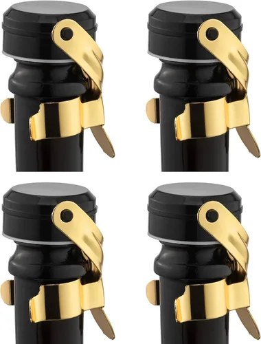 Miniatura 16 de WOTOR Tapones para botella de vino y champán de acero inoxidable con silicona de grado alimenticio, a prueba de fugas, se mantienen frescos