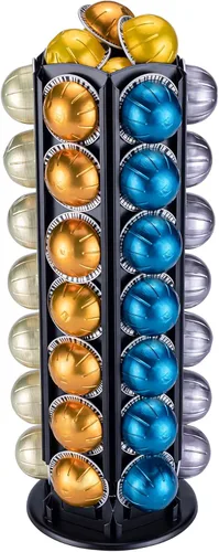 Miniatura 8 de Soporte para cápsulas Vertuo de FlagShip para cápsulas Nespresso, soporte de café con carrusel y elegante diseño en blanco