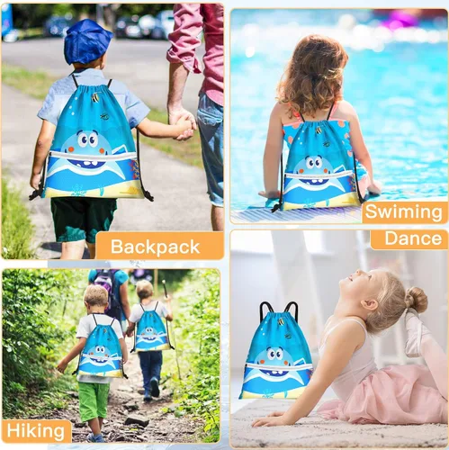 Miniatura 5 de Mochila con cordón bolsa de cuerda, Big Shark, Classic