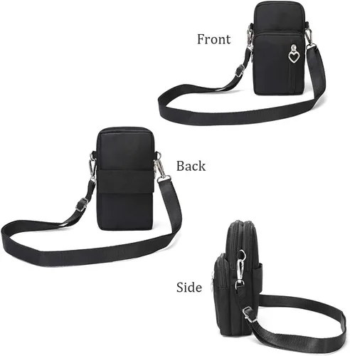 Miniatura 5 de Brazalete para Correr al Aire Libre a Prueba de Sudor, Bolsa Cruzada de Hombro Casual, Cartera, Bolso Cruzado para Gimnasio y Fitness, Soporte