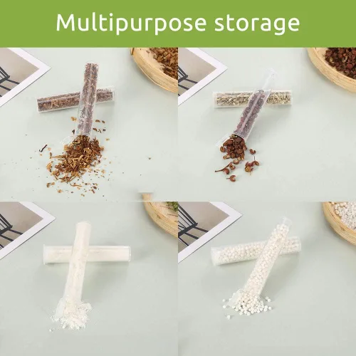Miniatura 3 de SKMZ - Tubos de plástico vacíos transparentes de 0.0 fl oz y 0.0 fl oz cartuchos de embalaje con tapas superiores para proteger a los niños