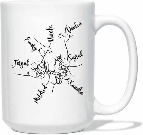 Miniatura 12 de Taza de café de cerámica personalizada para papá, taza de té blanca para feliz cumpleaños, taza de café para papá, taza de viaje con texto/foto