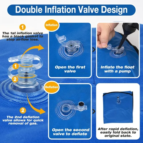 Miniatura 3 de Pet Soft Balsa flotante para perros – Flotador inflable de natación para perros para el verano (patas)
