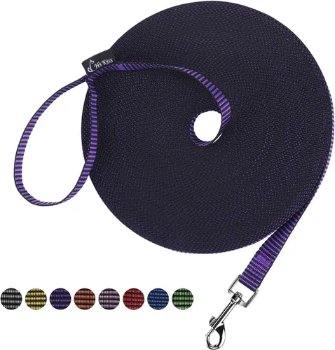 Miniatura 26 de Hi Kiss Correa de Entrenamiento de Obediencia y Agilidad para Perros/Cachorros - 15 pies 20 pies 30 pies 50 pies 100 pies - Ideal para Jugar