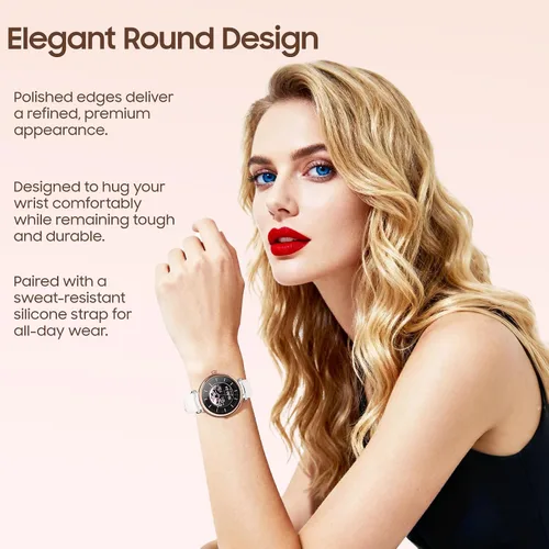 Miniatura 7 de TOZO Auriculares híbridos HT3 con cancelación de ruido, audio espacial AI Chat con 5 micrófonos, reloj inteligente S8 AMOLED para mujer, pantalla a
