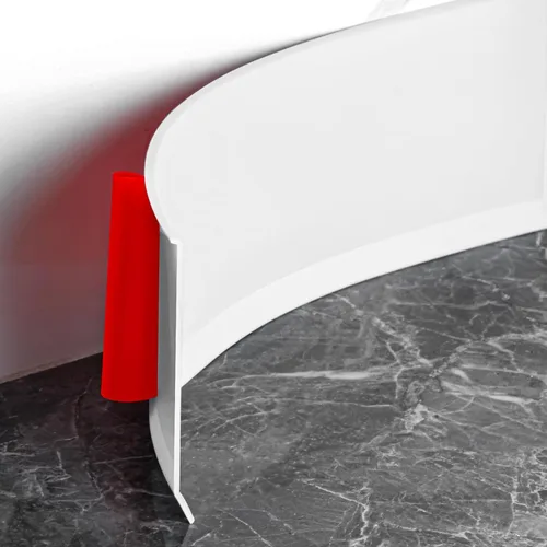 Moldura Flexible para Zócalo de 4 Pulgadas, Base de Pared de Vinilo Autoadhesivo, Despegar y Pegar, Base Cóncava de Goma, Moldura para Zócalo de
