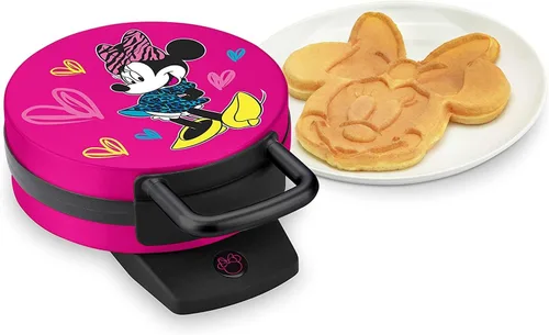 Miniatura 4 de Disney DMG-31, máquina para hacer waffles de Minnie Mouse, color rosa