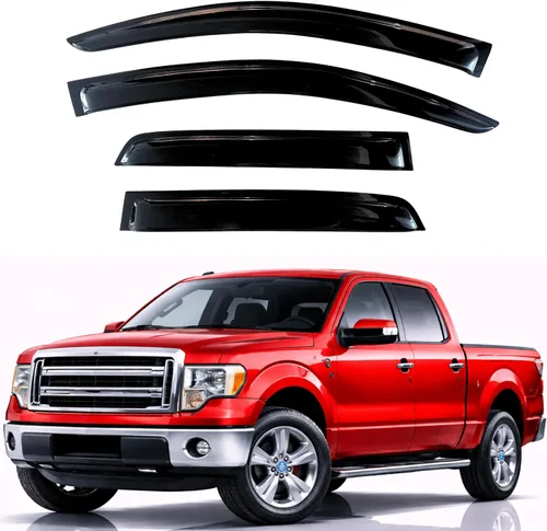 Miniatura 317 de KPY Visor de ventana compatible con Hyundai Tucson 2021-2025, 4 piezas de deflector de ventilación para ventana lateral, estilo Mugen, protector