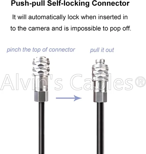 Miniatura 6 de Alvin's Cables Dtap a BMPCC 6K 4K Cable de alimentación en espiral para cámara Blackmagic Pocket Cinema 4K 6K Pro V Mount Batería, Weipu 2 pines