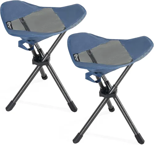Miniatura 11 de Portal Taburete plegable para camping, portátil, plegable, asiento trípode para senderismo, caza, caminata, pesca, viajes, al aire libre