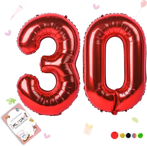 Miniatura 140 de Globos de números de 40 pulgadas del 0 al 9 dorados grandes del número 0, globos digitales para suministros de decoración de celebración de fiesta