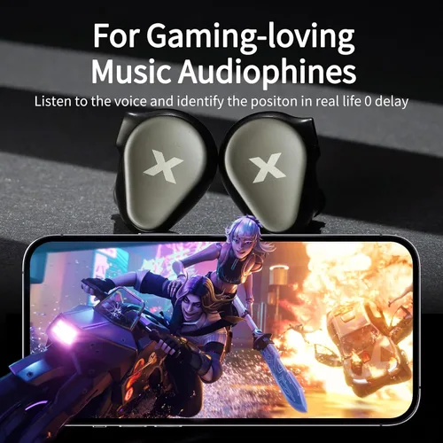 Miniatura 8 de DUNU Titan X IEMs - Auriculares para juegos, monitor intrauditivo de controlador dinámico de 0.394 pulgadas, auriculares IEM con cable de alta