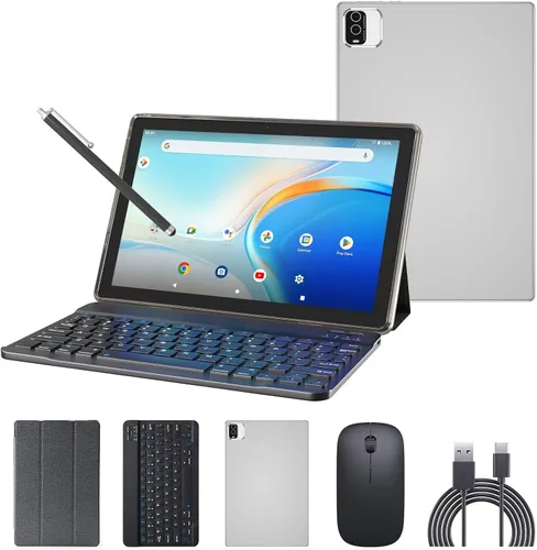 Miniatura 9 de Tableta Android 14 Tabletas 2 en 1 de 10 Pulgadas Tableta con Teclado, Ratón, Estuche, Lápiz Capacitivo, 10.1" Tab, 8GB+64GB, Soporte de Expansión