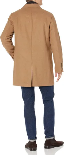 Miniatura 3 de DOCKERS Abrigo de mezcla de lana Henry para hombre (tallas regulares y grandes y altas)