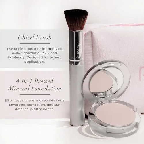 Miniatura 3 de PÜR Minerals Multitasking Essentials Kit - Makeup Gift Set Includes 4-in-1 Correcting Primer, Fully Charged Mascara, 4-in-1 Pressed Mineral Powder &