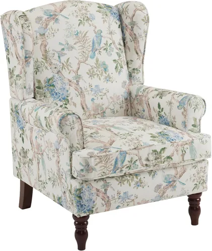 Miniatura 25 de YOLENY - Silla decorativa moderna, con respaldo alto, sillón tapizado con botones de tela, sofá individual con patas de madera para sala de estar