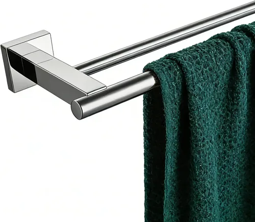 Miniatura 15 de Miyili Toallero doble de 24 pulgadas de acero inoxidable cepillado para toallas de baño, soporte de pared, A02N60B Acero cepillado