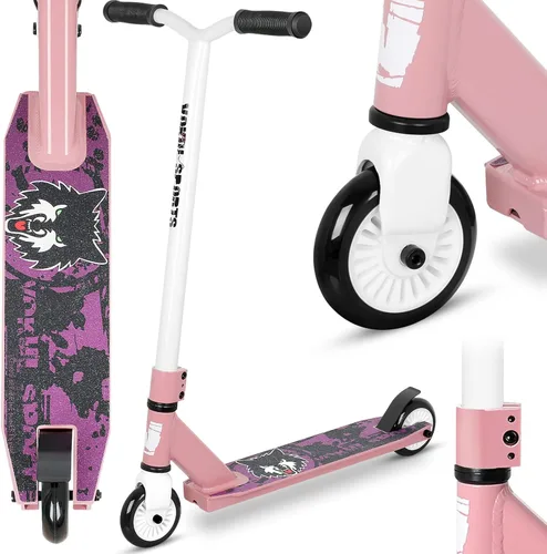 Patinete Pro Trick, scooters de acrobacias de nivel básico para niños de 6 años en adelante, scooter completo de aluminio y ligero BMX Freestyle