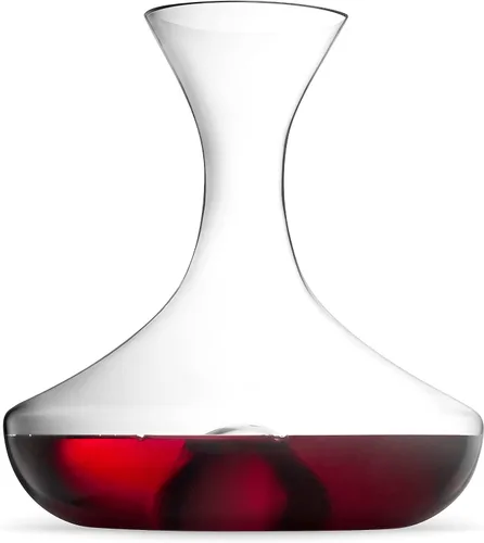 Royalty Art Elegante decantador de cristal y jarra de vino, 60.9 onzas, aireador grande para vinos tintos y blancos, licores y cócteles, diseño