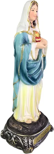Miniatura 2 de Sagrado Corazón de María 8" pulgadas Sagrado Corazon De Maria Figura Religiosa Nuevo