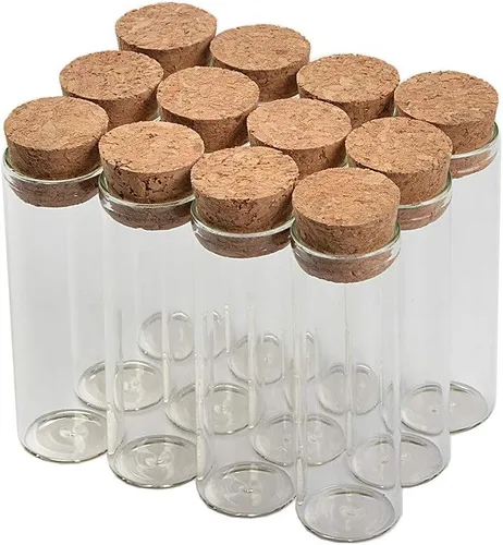 Miniatura 8 de Mini botellas de 0.7 fl oz y 0.866 x 3.543 in, tubo de ensayo de vidrio, almacenamiento para azafrán, arena dulce, líquida, regalo de alimentos