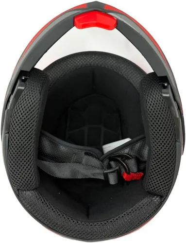 Miniatura 6 de MMG Casco modular de cara completa para motocicleta para adultos, modelo 34 con visera abatible