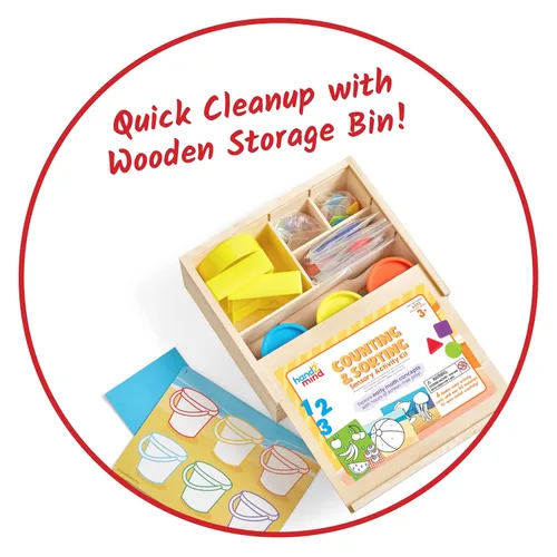 Miniatura 3 de hand2mind Kit de actividades sensoriales para contar y clasificar, piezas sueltas materiales de juego para niños, caja sensorial, cubo sensorial