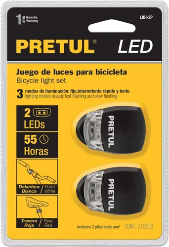Miniatura 3 de Linternas bicicleta de silicio, 2 piezas Pretul