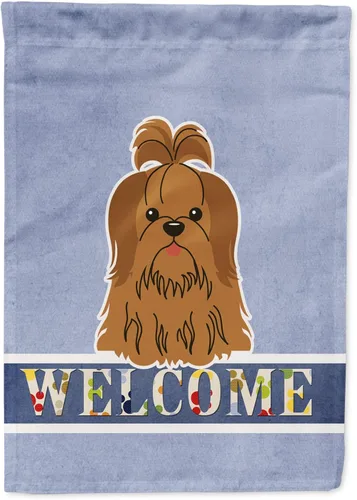 Miniatura 111 de Caroline's Treasures BB5622GF Airedale - Bandera de bienvenida para jardín, bandera decorativa para patio, exteriores, patio, parterres