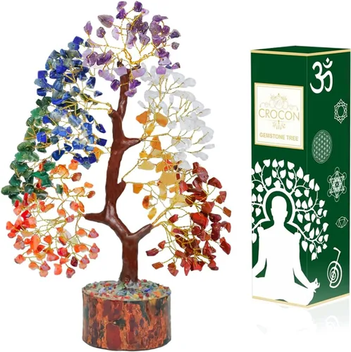 El árbol de cristal original de 7 chakras, regalo de cumpleaños para mujeres, árbol de la vida de cristal curativo para hermana, regalos de