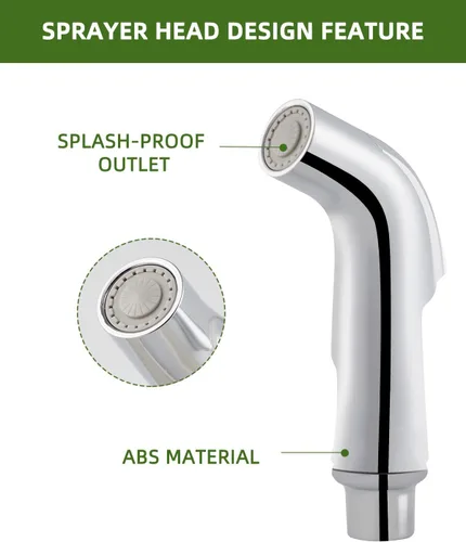 Miniatura 2 de Accesorio universal para rociador para fregadero de cocina, cabezal de rociador lateral de fregadero compatible con grifos Níquel cepillado