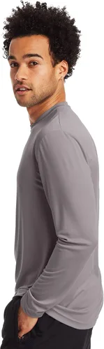 Miniatura 4 de Hanes Men's Long-Sleeve Pack, Cool Dri Moisture-Wicking T-Shirts, Performance Tee, 2-Pack