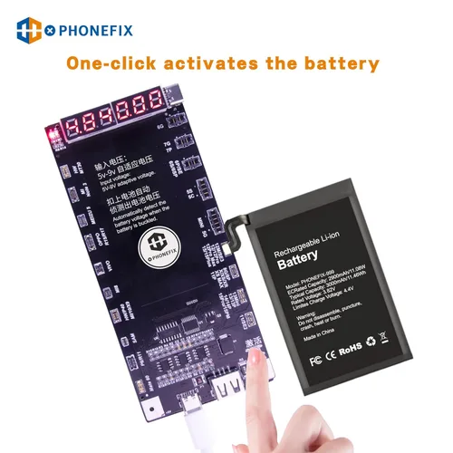 Miniatura 5 de PHONEFIX BA29 Placa de detección de activación de batería para iPhone 5-15 PRO MAX Android Baterías de teléfono Android Probador de carga de placa