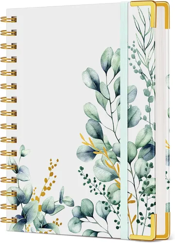 Miniatura 16 de Diario en Espiral Lindo para Mujeres, Cuaderno de 200 Páginas con Líneas 8.5” x 11”, A4 de Gran Tamaño con Tapa Dura en Espiral con Papel Grueso