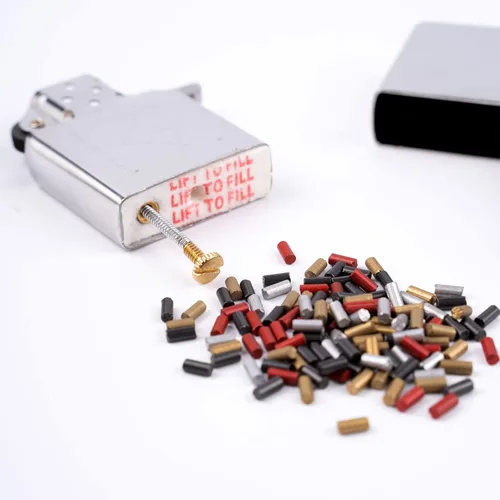 Miniatura 5 de 500 piezas de repuesto de pedernal para encendedor, pedernales de repuesto para encendedores, piedra de pedernal para encendedor de líquidos de 500