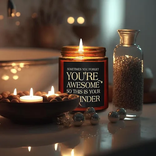 Miniatura 8 de Regalos para mujeres y hombres – Vela inspiradora relajante para aliviar el estrés – Amistad, regalo de cumpleaños para su hermana, esposa, novia