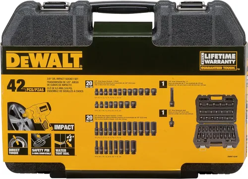 Miniatura 4 de DEWALT - Juego de llaves de impacto, combinación MM/SAE, unidad de 1/4 pulgada, 48 piezas (DWMT19251)