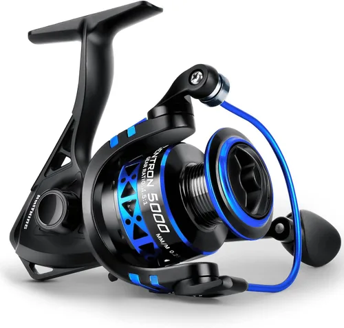 Miniatura 12 de KastKing Centron & Centron Lite Carretes Giratorios, Tamaño 500 es Perfecto para Pesca en Hielo, Hasta 17.5 lbs de Arrastre Máximo, Relación