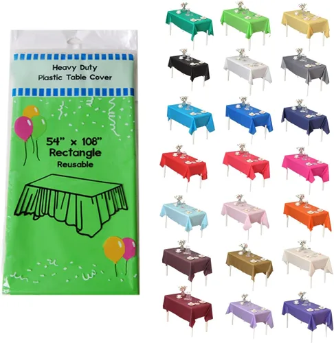 Miniatura 8 de Evershine - Mantel de plástico resistente (reutilizable, 12 unidades)