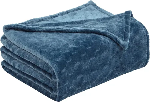 Miniatura 7 de TOONOW - Manta decorativa de vellón, supersuave, afelpada, cómoda y mullida, con patrón geométrico, franela de microfibra, para sillón, cama y sofá