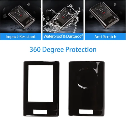 Miniatura 5 de Funda para llavero de automóvil, carcasa inteligente con control remoto inteligente con llaveros de cuero compatible con Chevrolet Corvette C6 C7