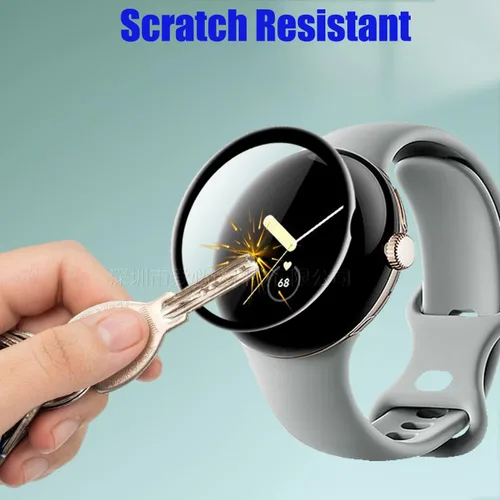 Miniatura 3 de Paquete de 4 protectores de pantalla diseñados para Google Pixel Watch, película de TPU, protección de relojes inteligentes sin burbujas para Google