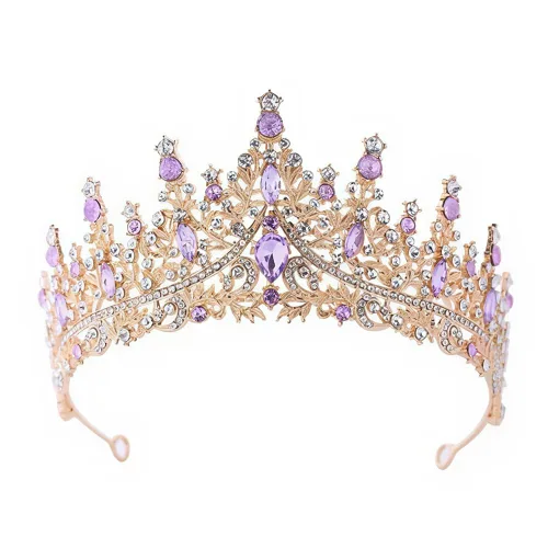 Miniatura 7 de Tiara y corona para mujer, tiaras negras para niñas con peine, corona de princesa, diadema de reina para novia, boda, Halloween, cosplay