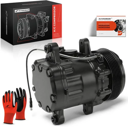 Miniatura 10 de A-Premium Compatible con Sanden SD-7 6PK, Compresor Universal de Aire Acondicionado con Embrague, Correa Serpentina de 6 Ranuras