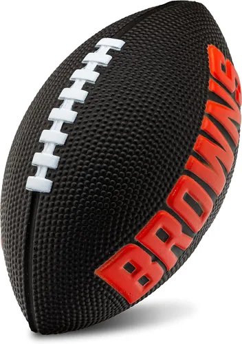 Miniatura 38 de Franklin Sports NFL - Fútbol americano de espuma para niños, pelota suave de tamaño junior de 8.5 pulgadas con logotipos 3D, perfecta para el día