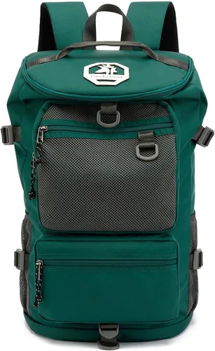 Miniatura 18 de mochila de gimnasio con compartimento para zapatos, bolsa de lucha con 4 tipos de método de espalda, impermeable para deportes, caminata y portátil