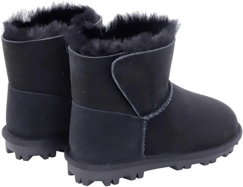 Miniatura 4 de Botas de piel de oveja para mujer (9, negro, numéric_9), Negro