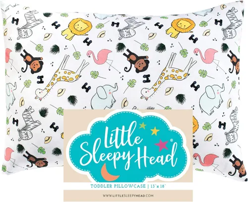 Miniatura 42 de Little Sleepy Head Funda de almohada para niños pequeños, 100% algodón y funda de almohada hipoalergénica para almohada de niños pequeños, funda
