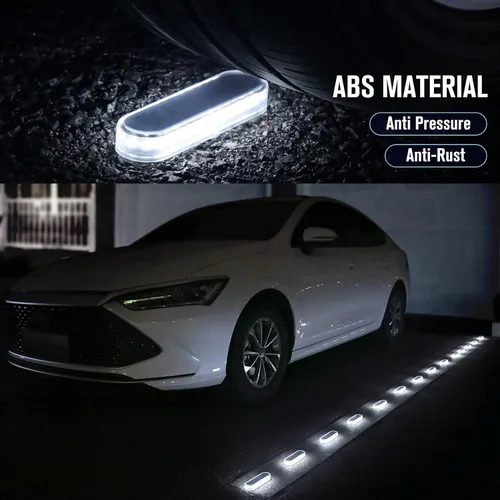 Miniatura 3 de Honalia Luces solares para entrada, paquete de 6 luces solares impermeables IP68 para exteriores, luces blancas adhesivas para pasos, escaleras